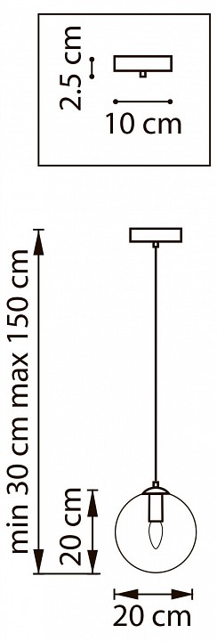 Подвесной светильник lightstar sferetta 801002