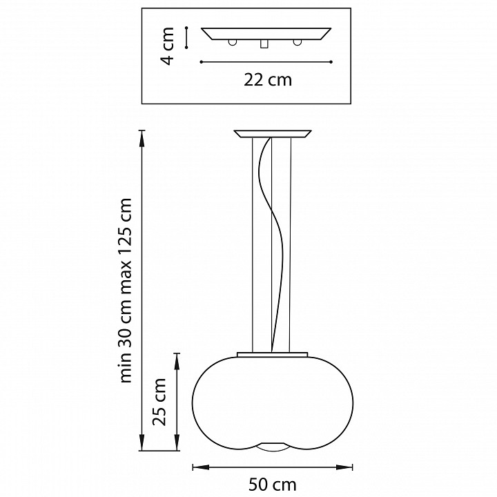 Подвесной светильник lightstar meringe 801040