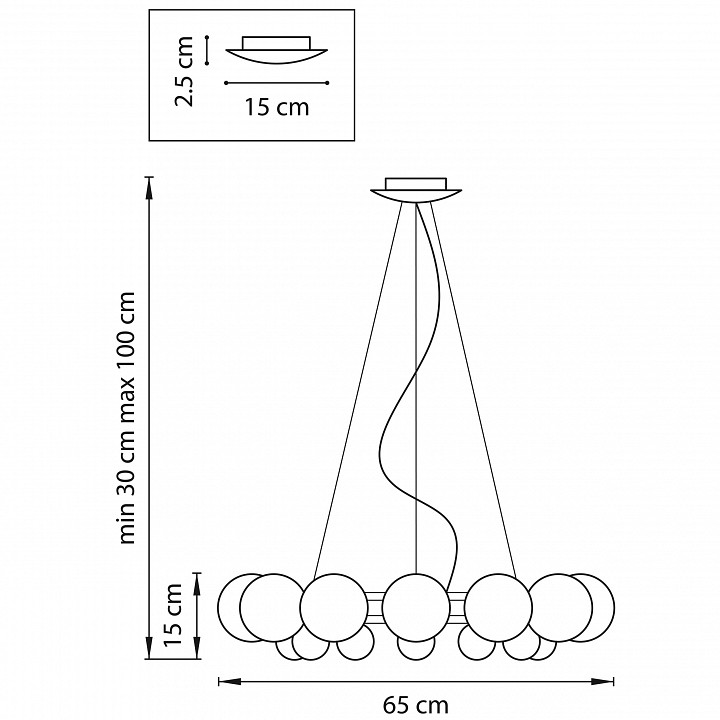 Подвесная люстра lightstar sferetta 801124