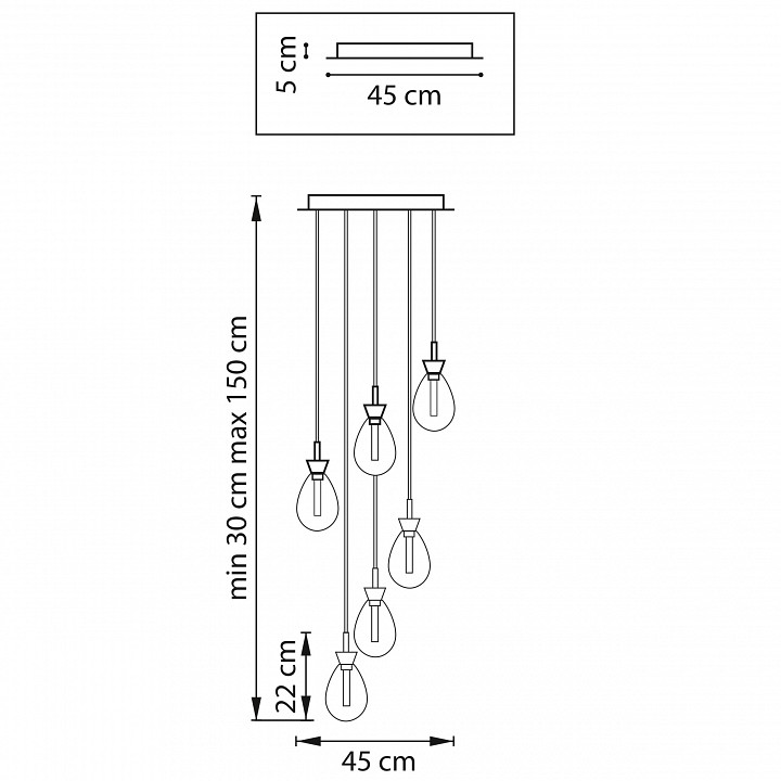 Подвесная люстра lightstar colore 805169