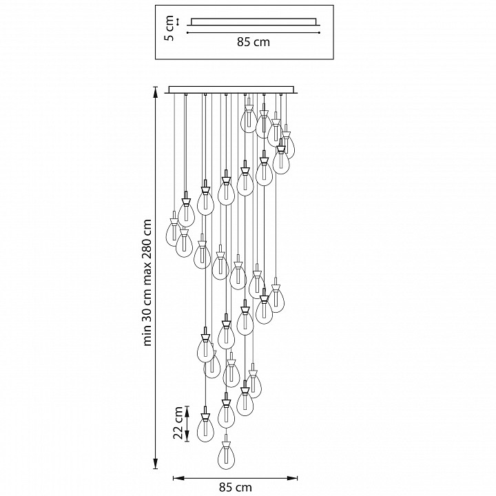 Подвесная люстра lightstar colore 805289