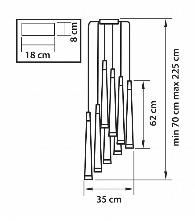 Подвесной светильник lightstar punto 807083