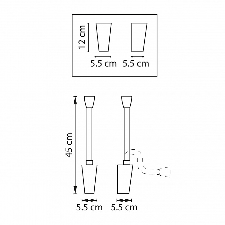 Бра lightstar muro iii 808641
