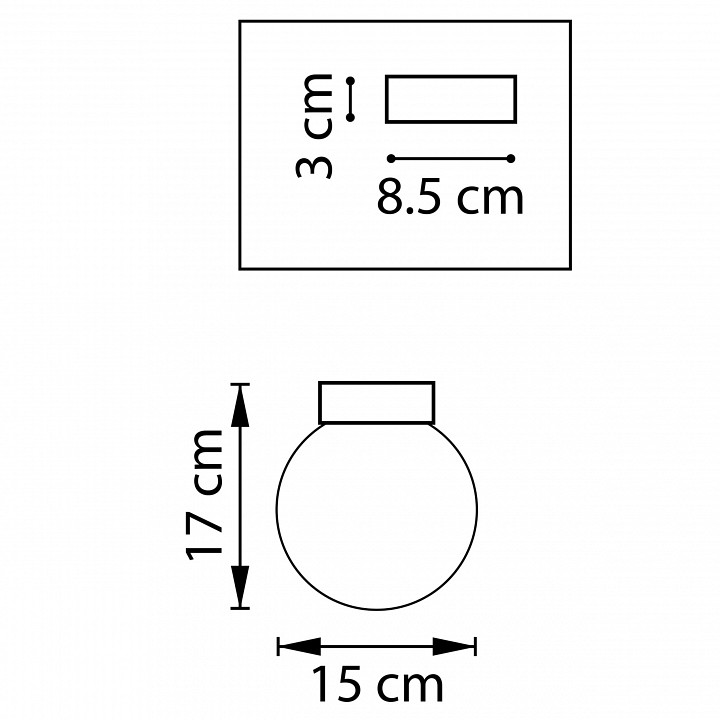 Накладной светильник lightstar globo 812017