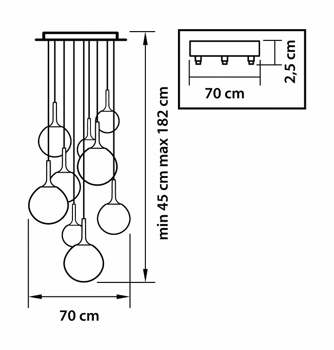 Подвесной светильник lightstar globo 813092