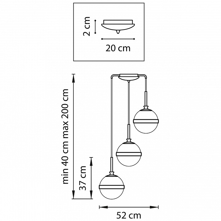Подвесной светильник lightstar globo 813131