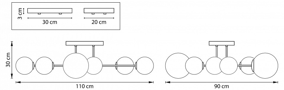 Люстра на штанге lightstar croco 815380