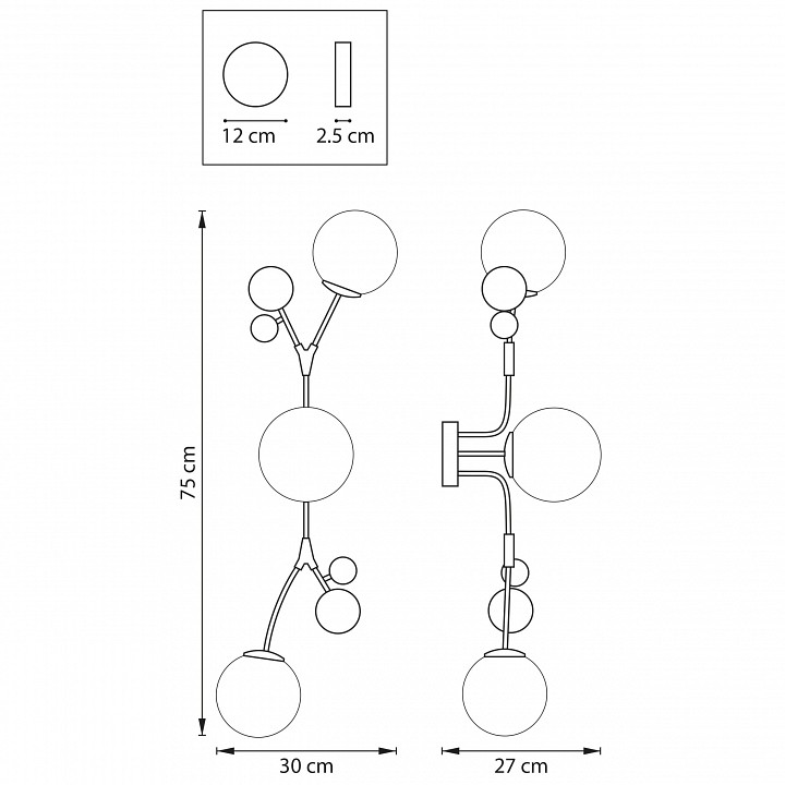 Бра lightstar croco 815533