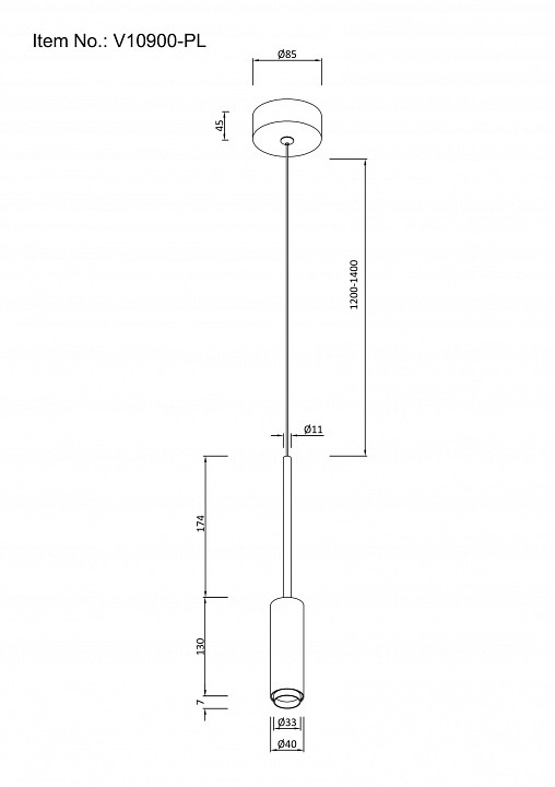 Подвесной светильник moderli rin v10900-pl