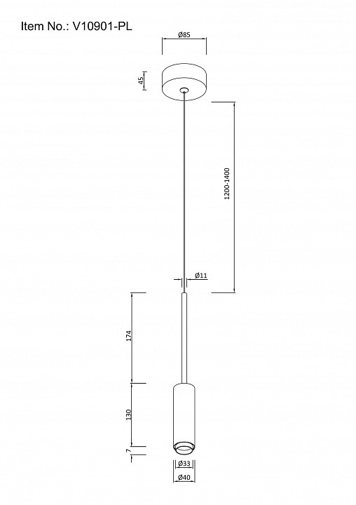 Подвесной светильник moderli rin v10901-pl