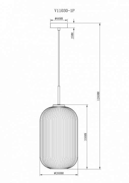 Подвесной светильник moderli ivory v11030-1p
