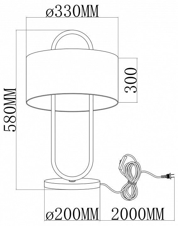 Настольная лампа декоративная moderli palma v11599-1t