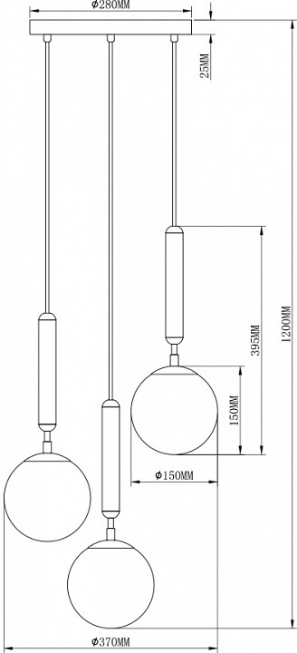 Подвесной светильник moderli host v2851-3p