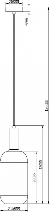 Подвесной светильник moderli martin v2890-1p