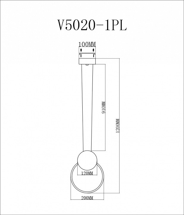 Подвесной светильник moderli yumi v5020-1pl