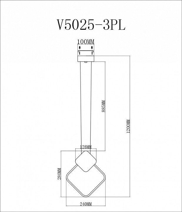 Подвесной светильник moderli store v5025-3pl