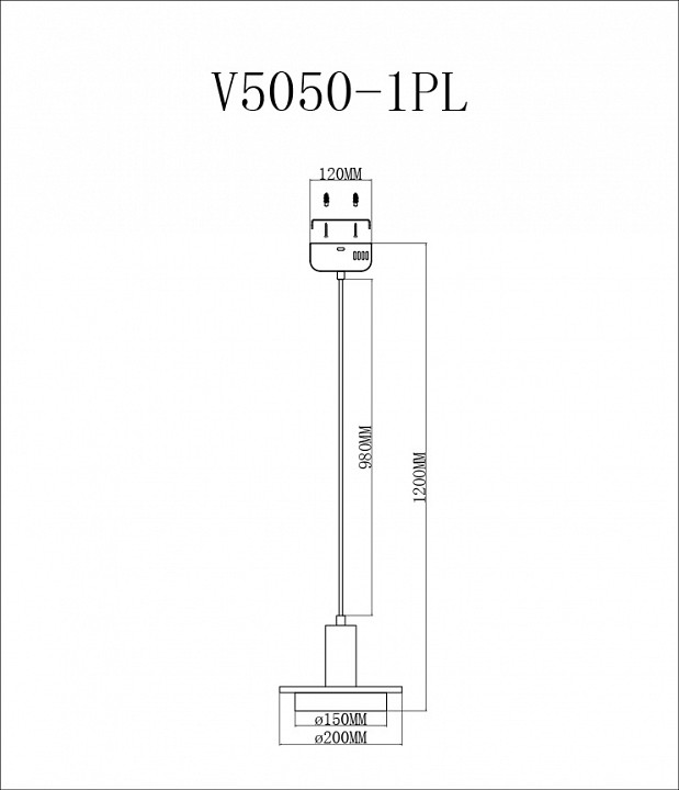 Подвесной светильник moderli solumn v5050-1pl