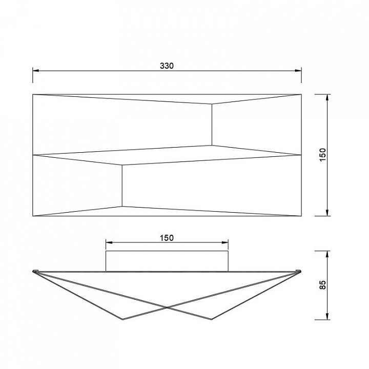 Накладной светильник mantra fuji 8159