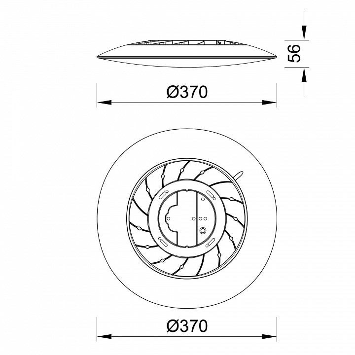 Накладной светильник mantra slim 8691