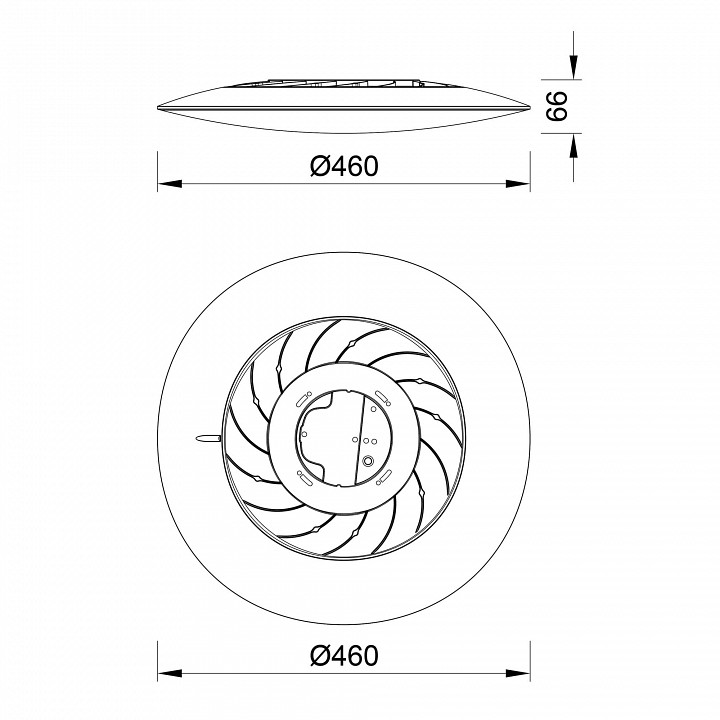 Накладной светильник mantra slim 8692
