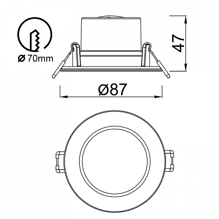 Встраиваемый светильник mantra yucatan 8848