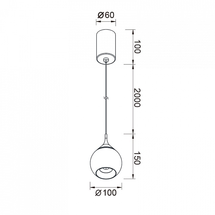 Подвесной светильник mantra drop 8891
