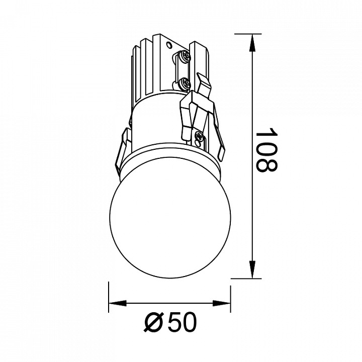 Встраиваемый светильник mantra bead 8892