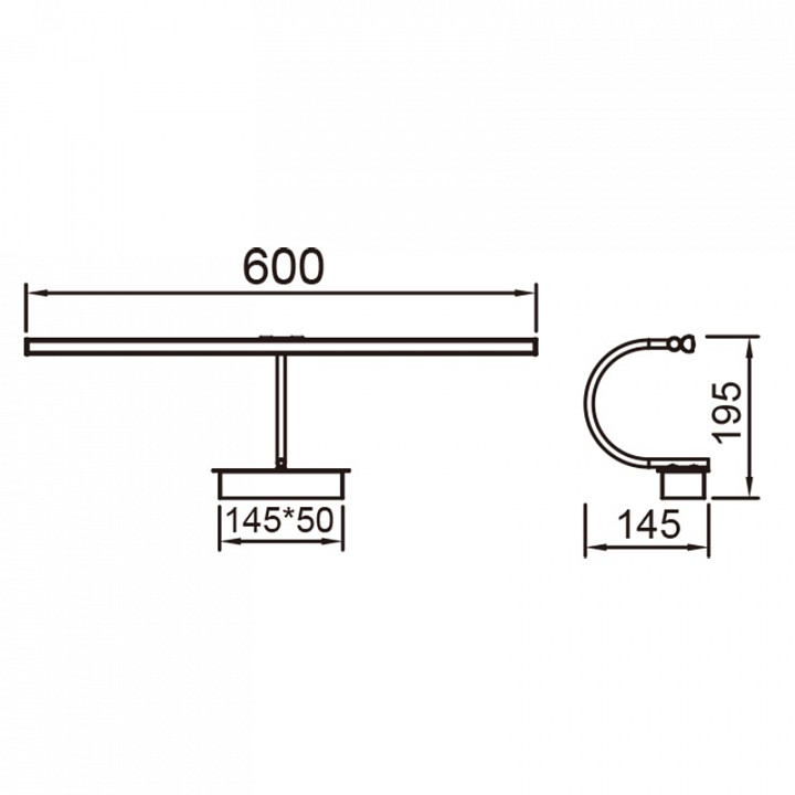 Подсветка для зеркала mantra paracuru 8916