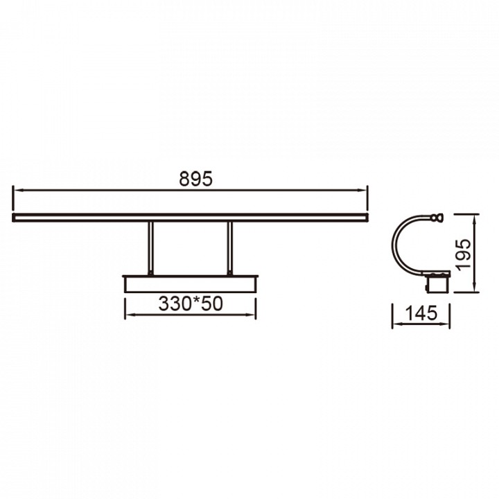 Подсветка для зеркала mantra paracuru 8917