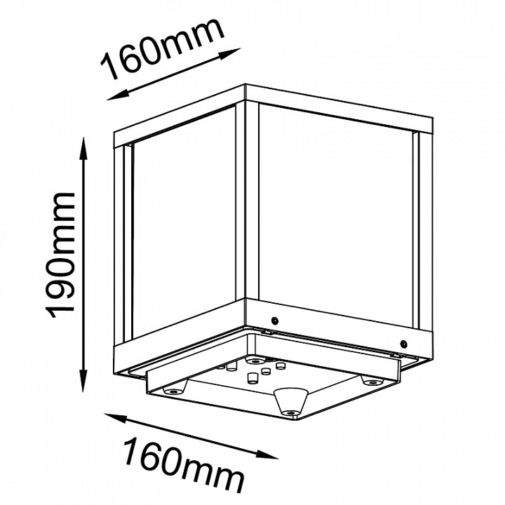 Наземный низкий светильник mantra utah 8929