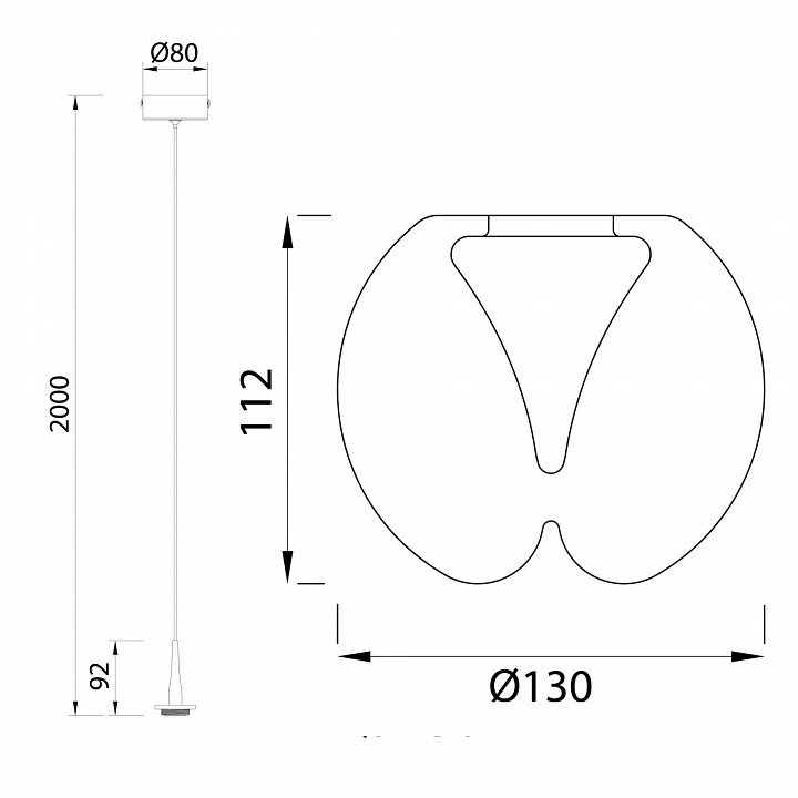Подвесной светильник mantra andromeda 8931+8941