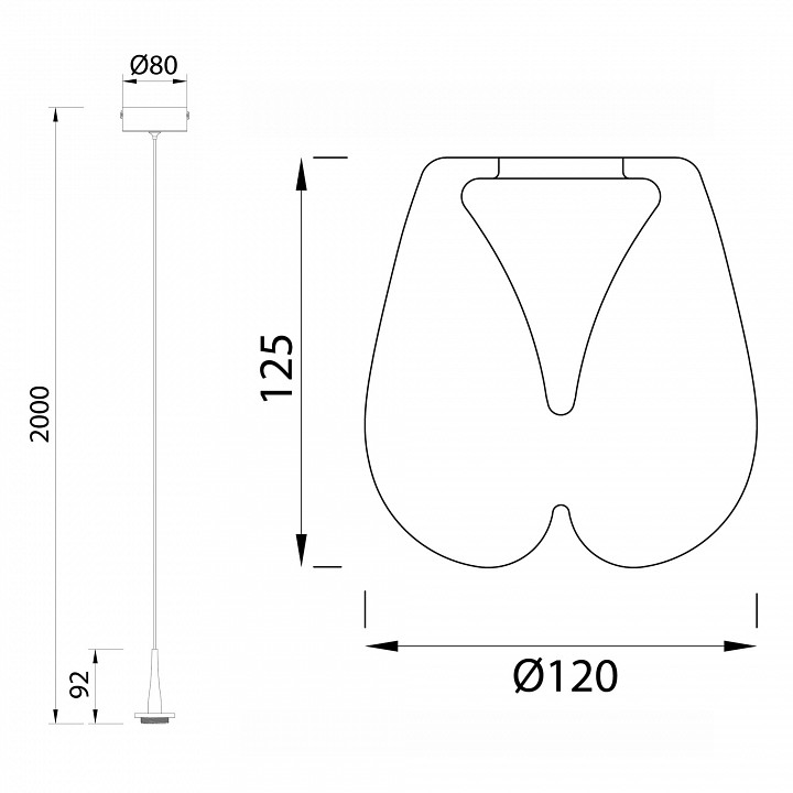 Подвесной светильник mantra andromeda 8931+8942
