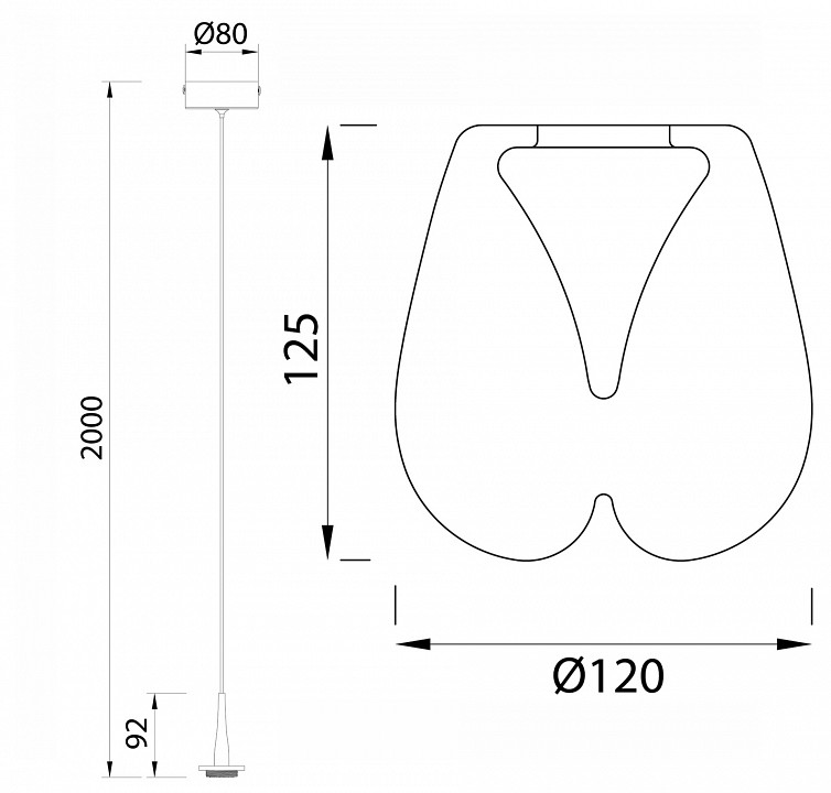 Подвесной светильник mantra andromeda 8931+8944
