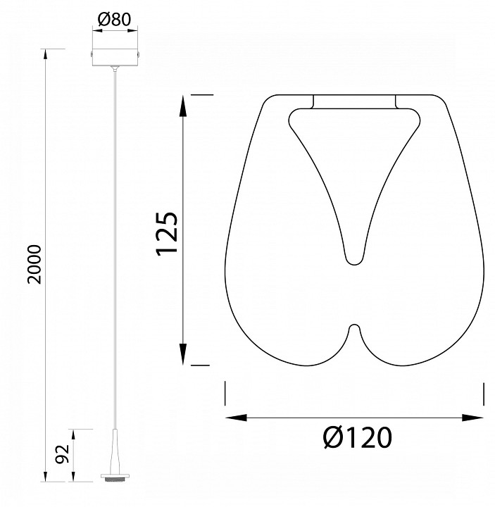 Подвесной светильник mantra andromeda 8931+8945