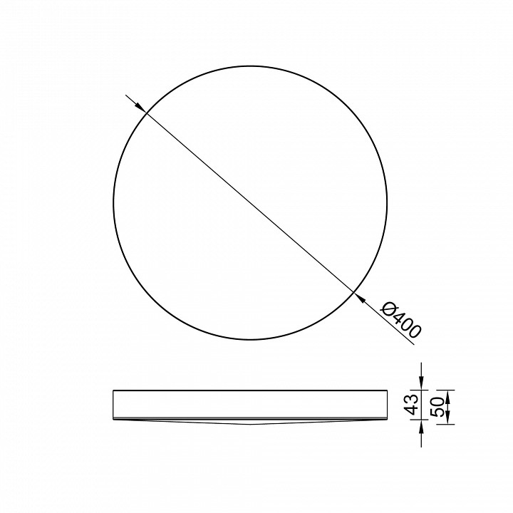 Накладной светильник mantra turin 9024