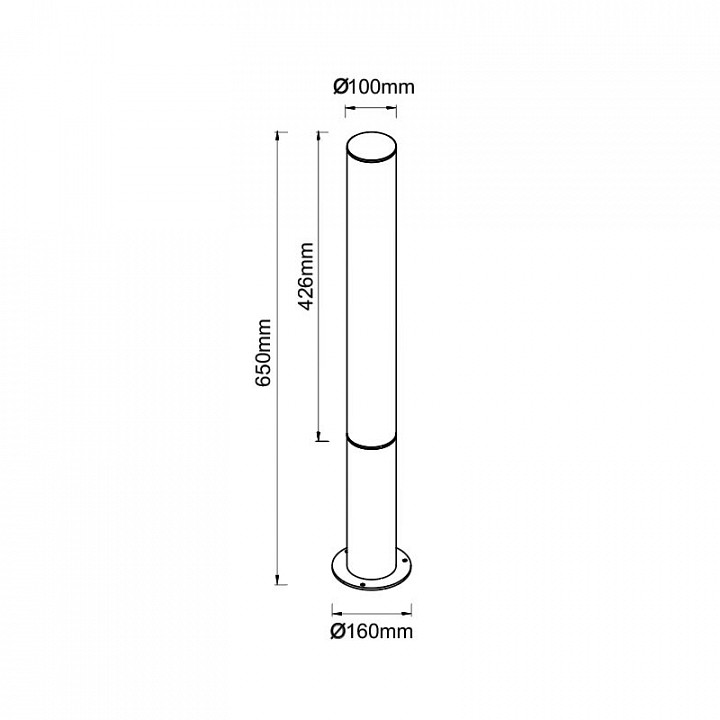 Наземный низкий светильник mantra gant 9156