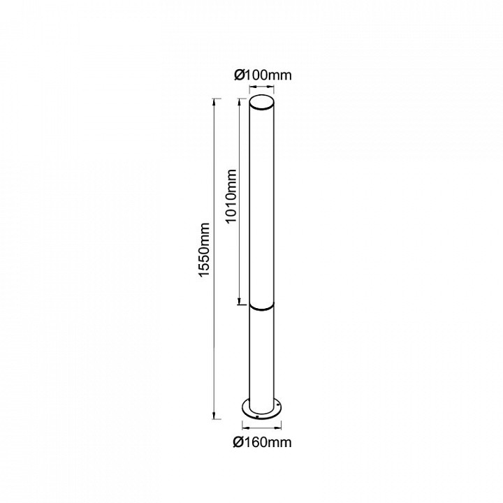 Наземный высокий светильник mantra gant 9157
