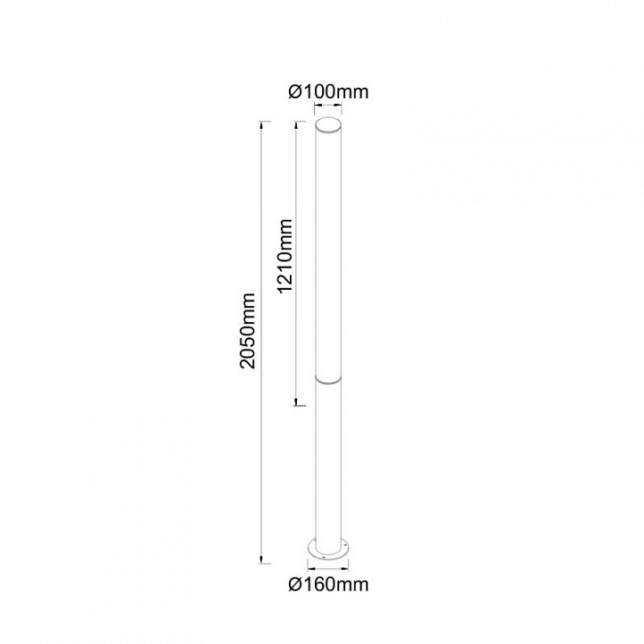 Наземный высокий светильник mantra gant 9279