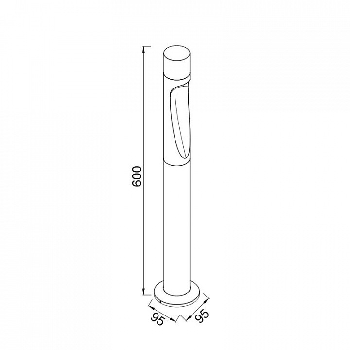 Наземный низкий светильник mantra aran 9284