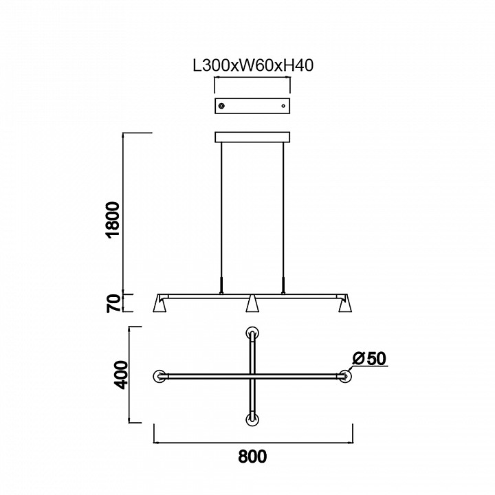 Подвесная люстра mantra africa 9410