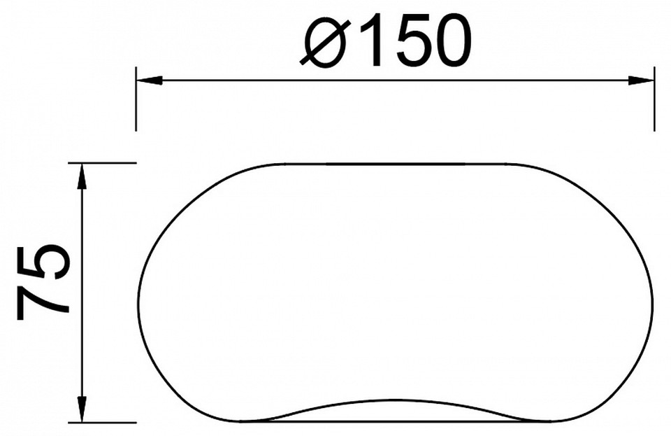 Плафон стеклянный mantra andromeda 9459