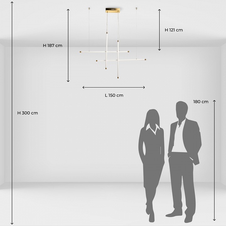 Подвесная люстра demarkt ральф 675015704