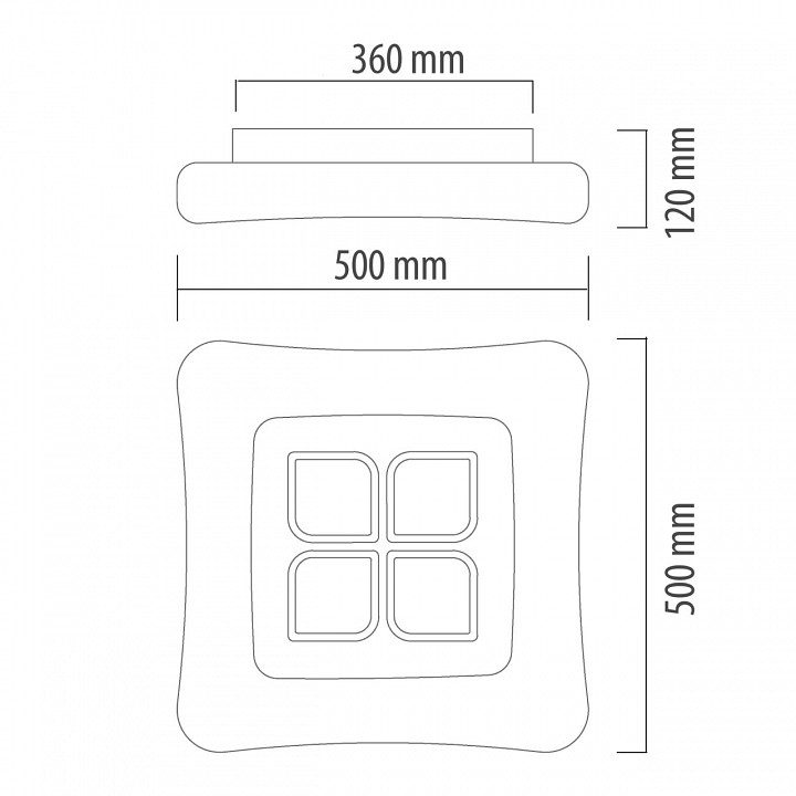 Накладной светильник demarkt эрида 706010801