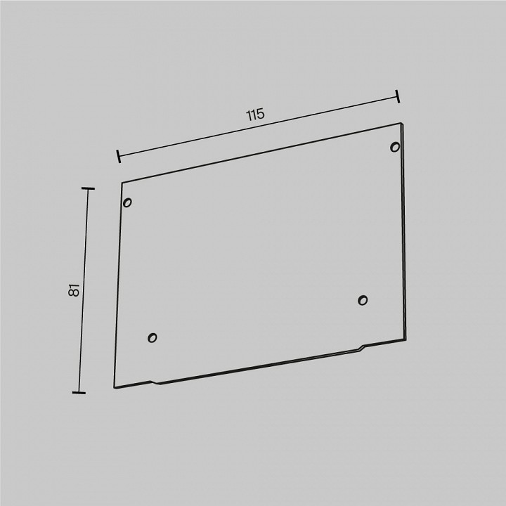 Заглушка для профиля maytoni technical alm013ec alm013ec-pl-w