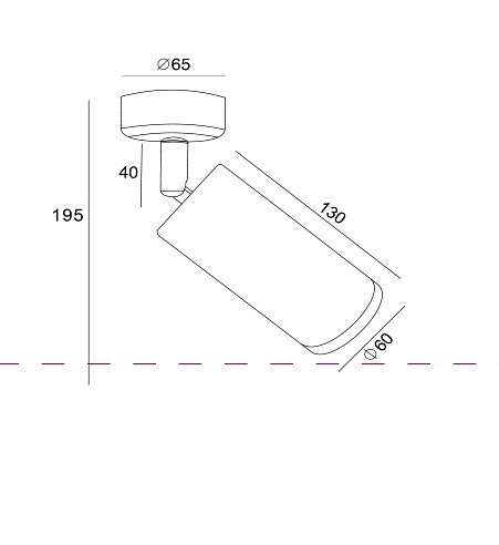 Спот maytoni technical focus c017cw-01b