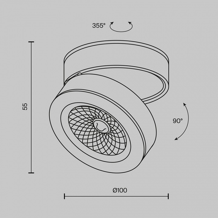 Накладной светильник maytoni technical magic c022cl-12w3k-w-1