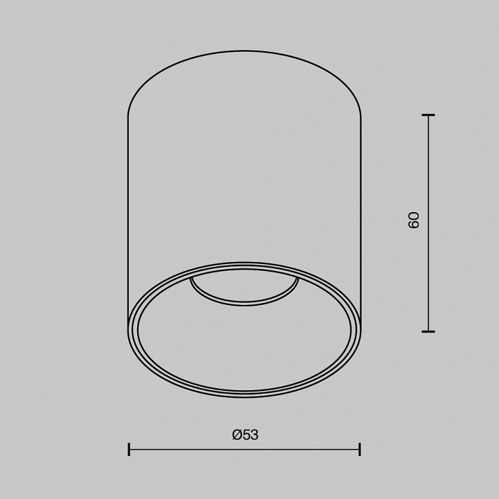 Накладной светильник maytoni technical alfa led c064cl-5w2.7k-rd-b