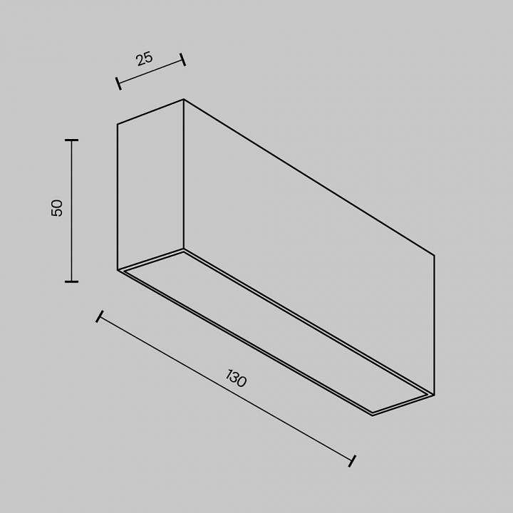 Накладной светильник maytoni technical basis c068cl-12w3-6k-b