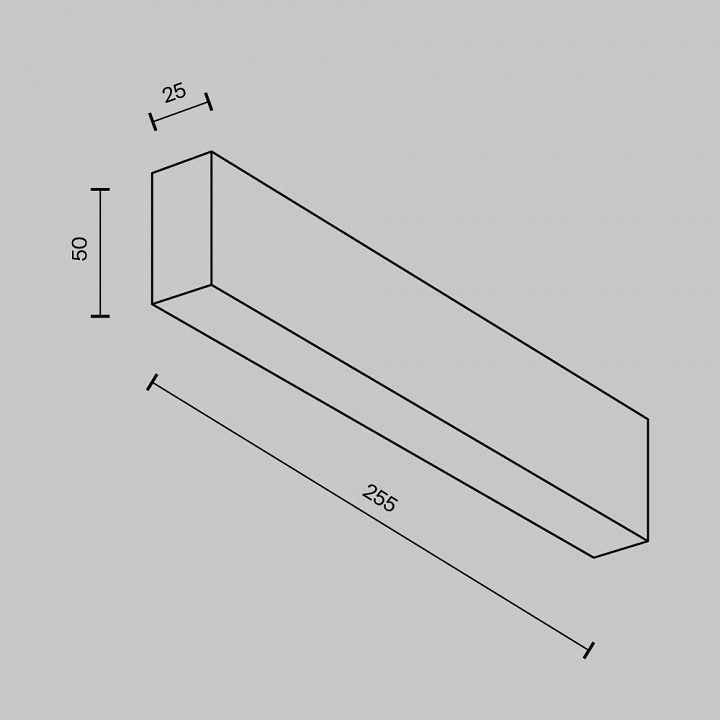 Накладной светильник maytoni technical basis c068cl-20w3-6k-b
