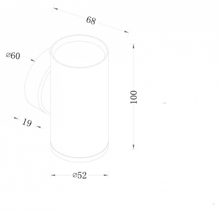 Бра maytoni technical focus s c068wl-01mg